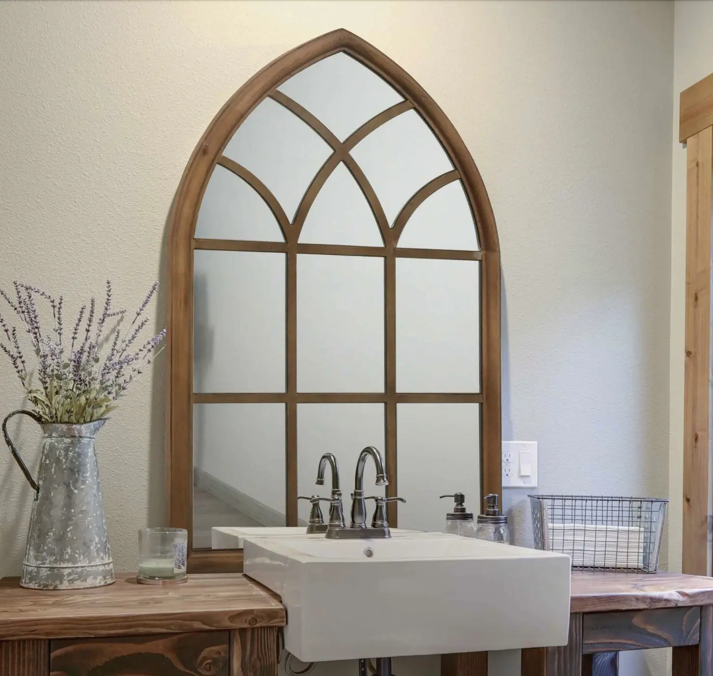 Wood Frame Mirror - View 1